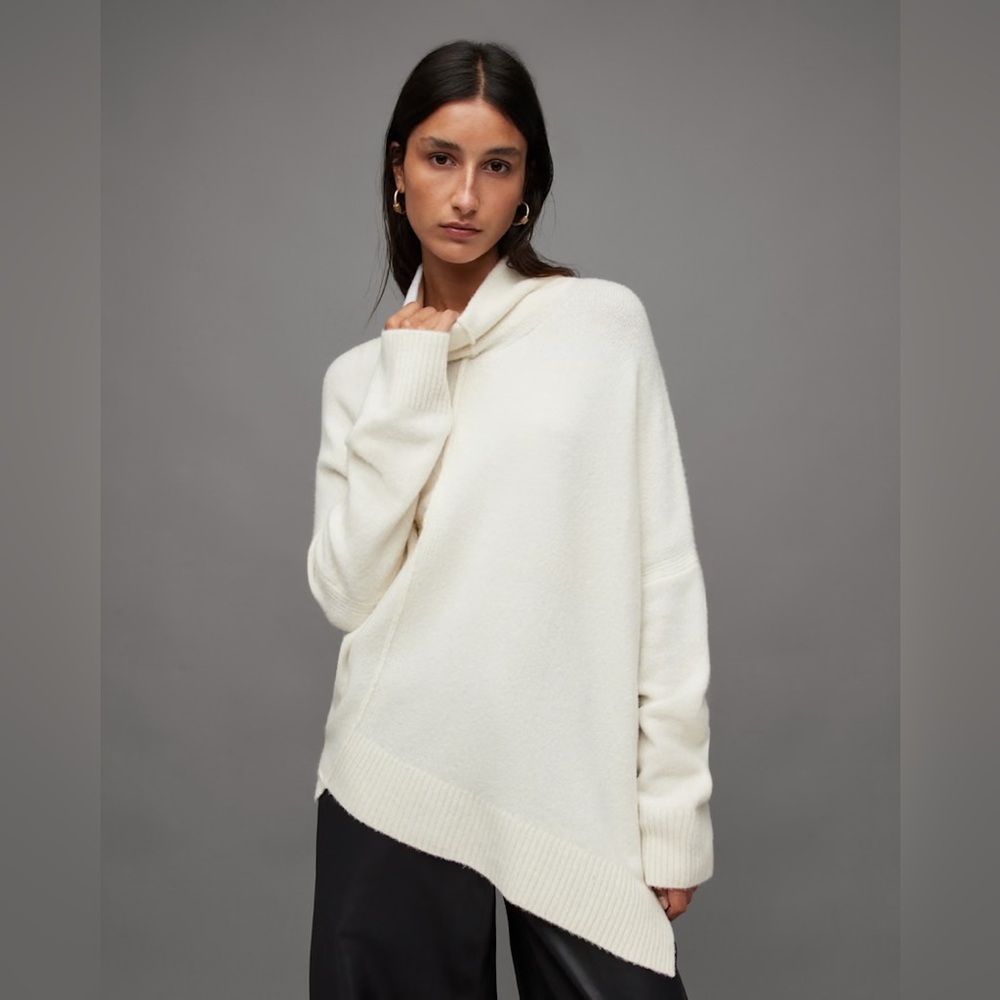 LOCK ROLL NECK RELAXED FIT SWEATER Size Small